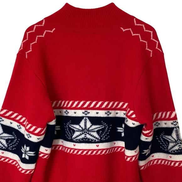 BOGNER Men's 100% Virgin Wool Nordic 1/4 Zip Knit Ski Sweater, Size 42/Large - Picture 7 of 12